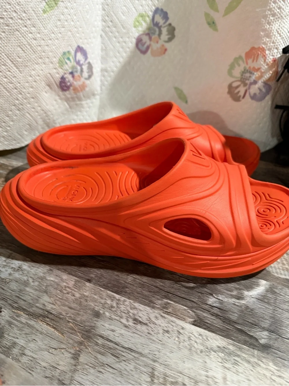 Unisex Vionic Orange Slip-On Clog Sandals